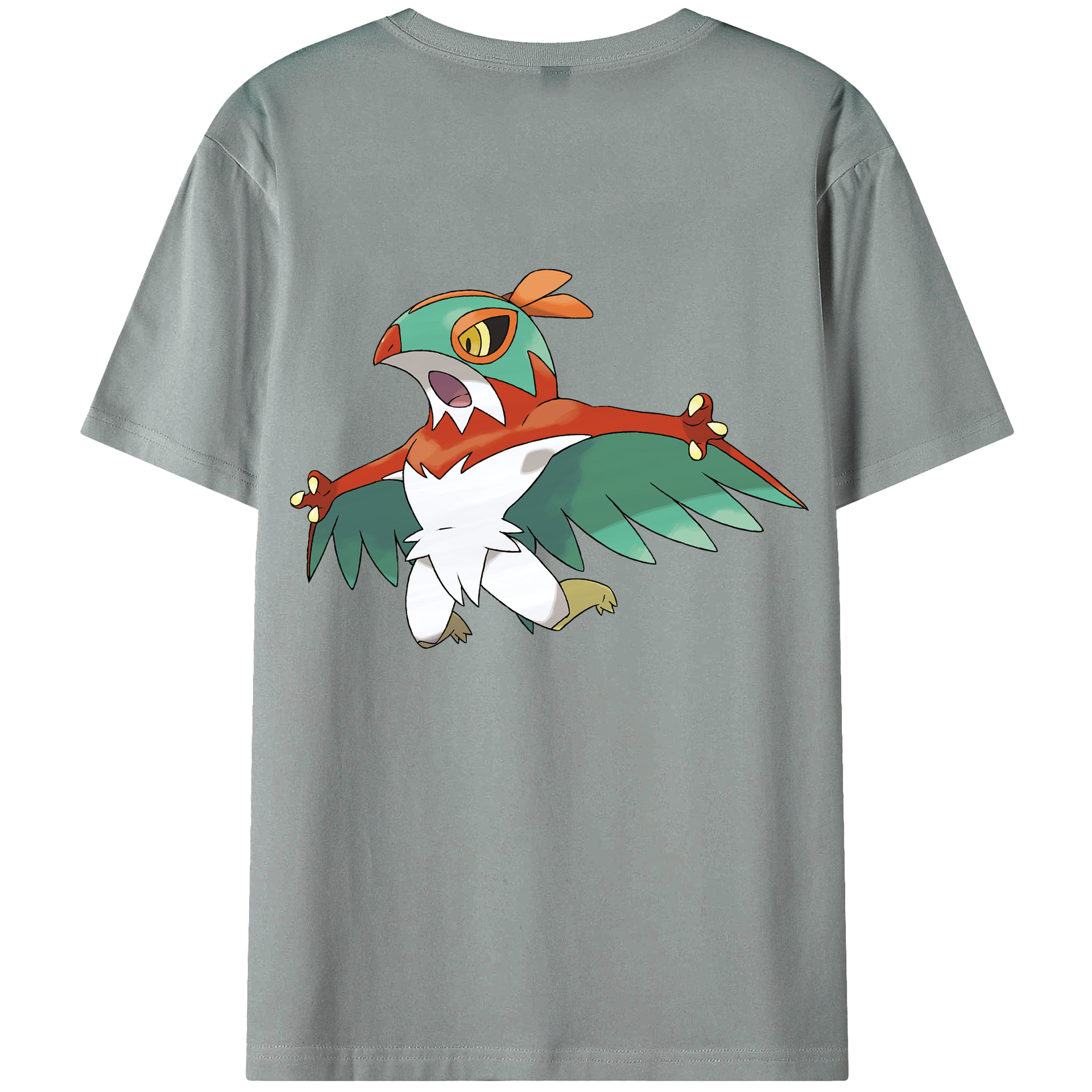 （画像用） ポケットモンスター Pokémon 綿100％ メンズ半袖Tシャツ（バックプリント） 通気性